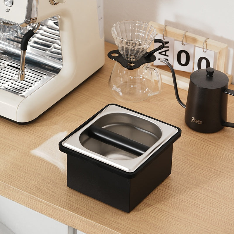 Kaffegrumsbeholder i rustfrit stål med tappestang til brug i hjemmet, caféen, baren eller bubble tea-butikken