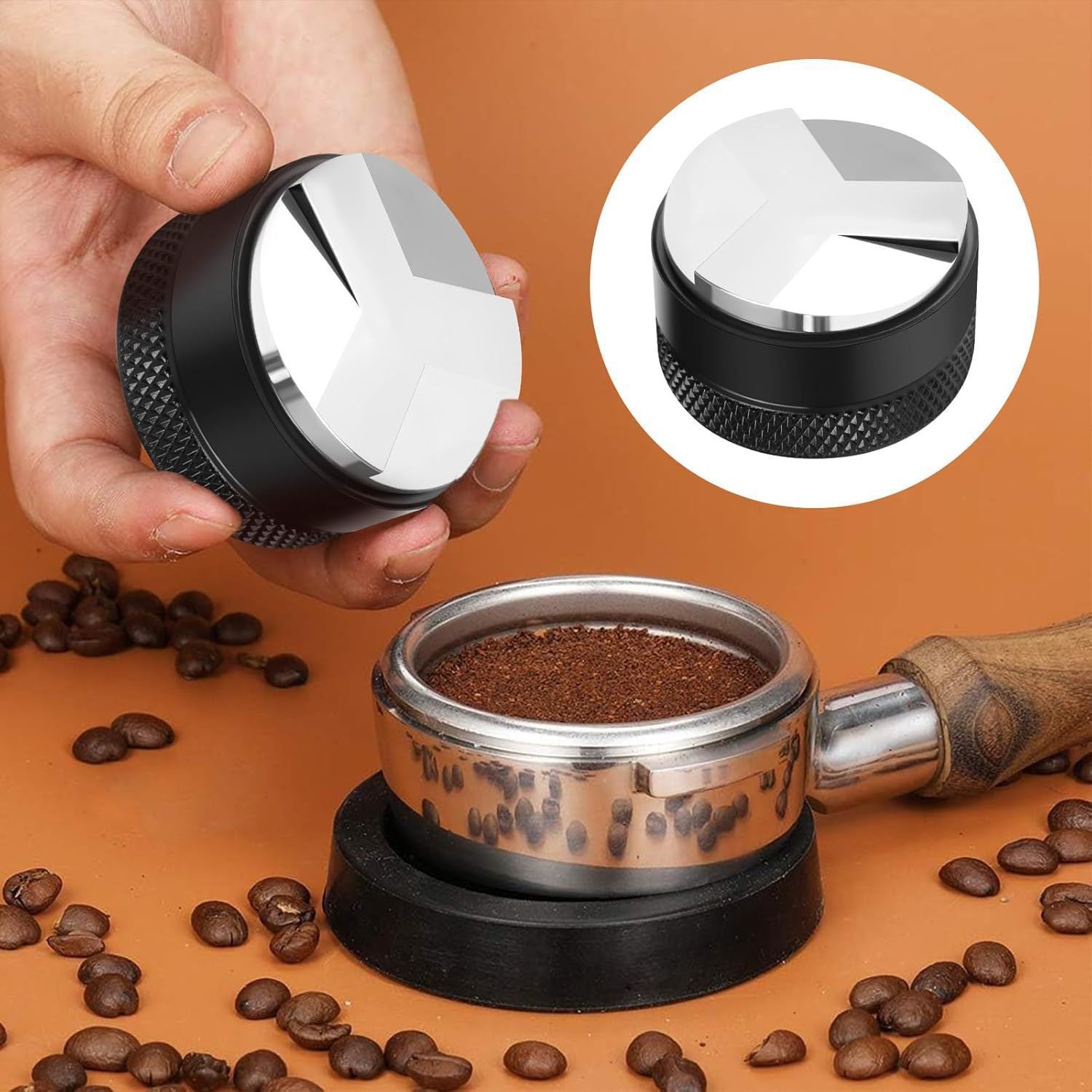 Kaffeudstyrssæt: kaffekande, dispenser, kaffemaskine med konstant temperatur, pulverring, opbevaringsplade