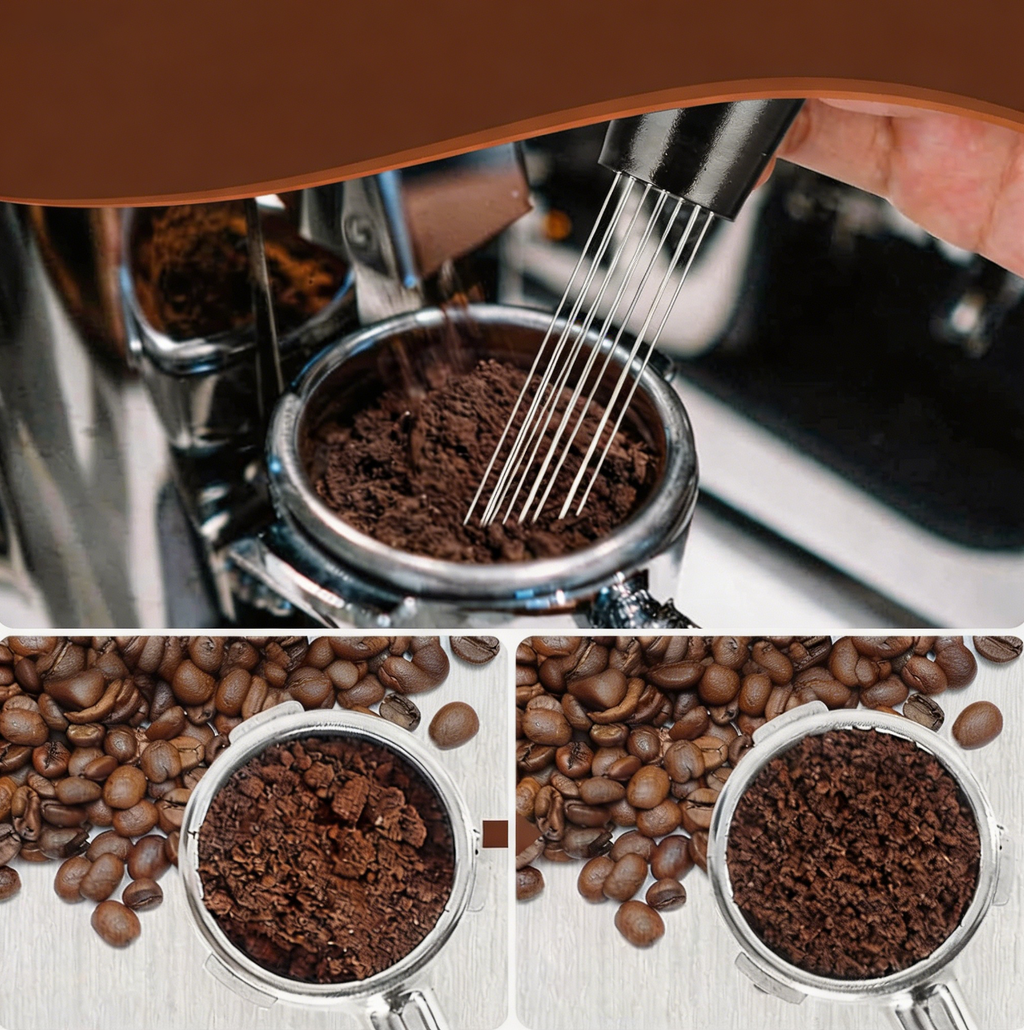 Kaffeudstyrssæt: kaffekande, dispenser, kaffemaskine med konstant temperatur, pulverring, opbevaringsplade